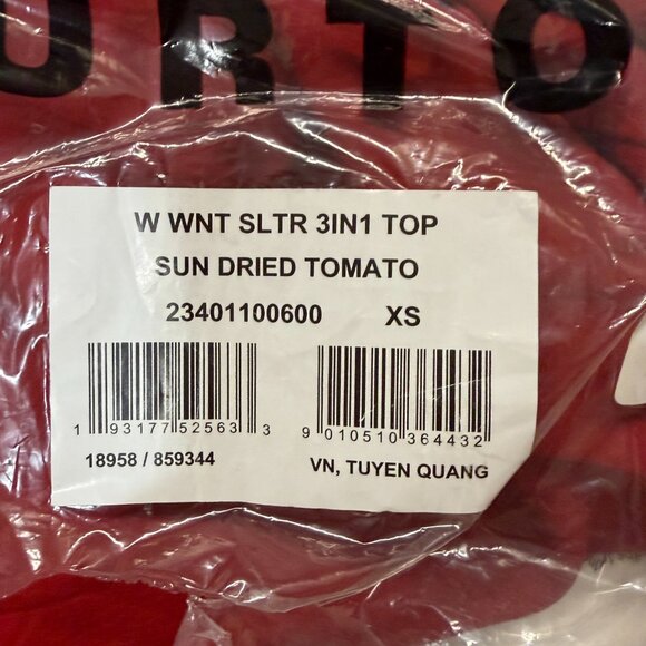 🎿 BURTON ❄️ Women's Winter Shelter Three-In-One Top Insulated Jacket + Vest RED - Picture 14 of 15